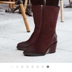 Sorel Women's After Hours Wedge Boots - Dark Burgundy